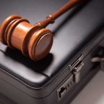 gavel and briefcase